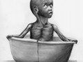 Etióp gyermek (Ceruza) 2011 november - 200 x 200 mm